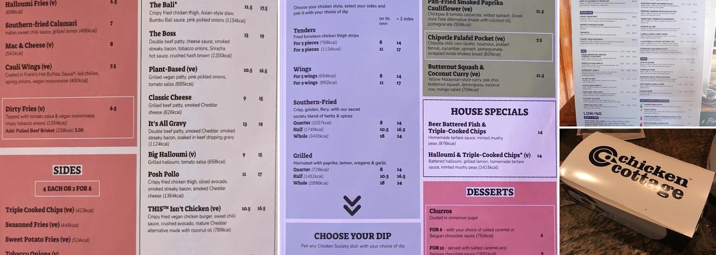 The Cape Of Good Hope Menu