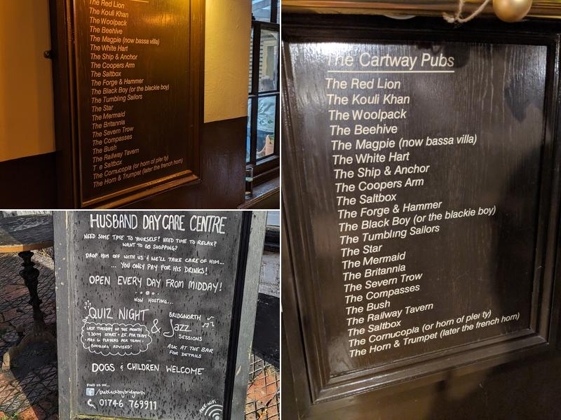 The Black Boy Inn Menu