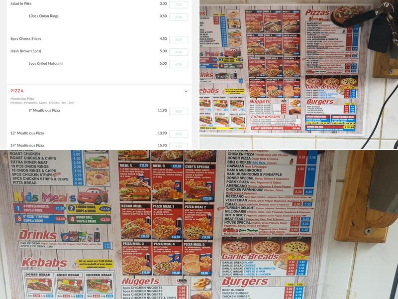 Kebab Ye Oakengates Menu