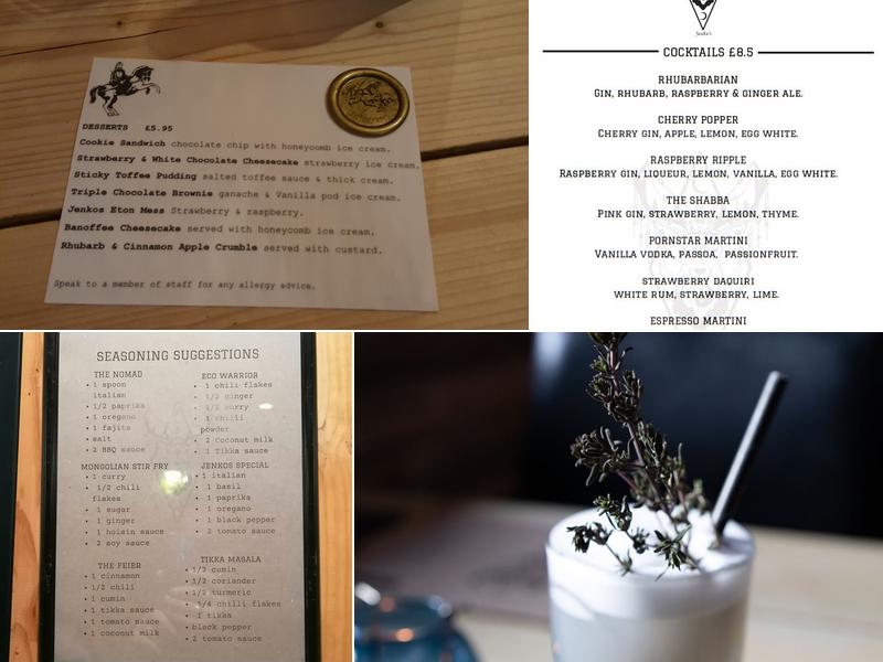 Jenko's Restaurant Menu