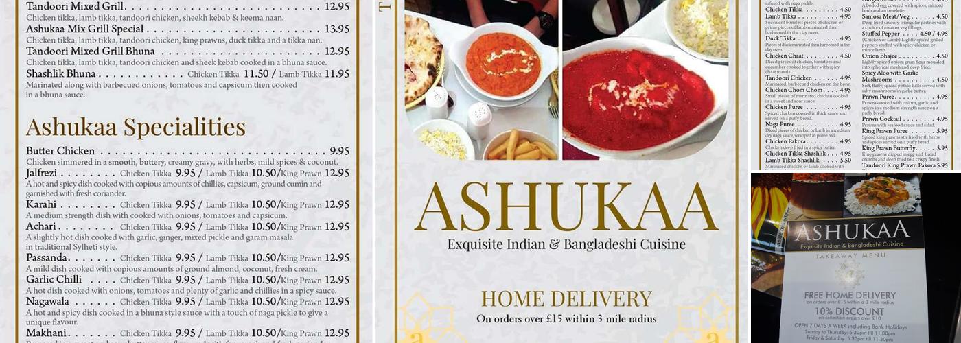 Ashukaa Menu