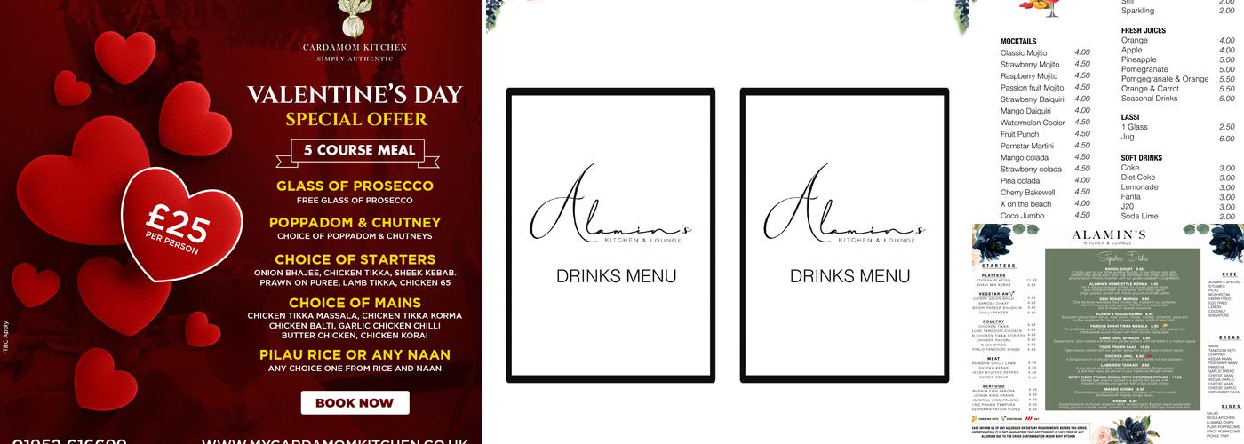 Cardamom Kitchen Menu