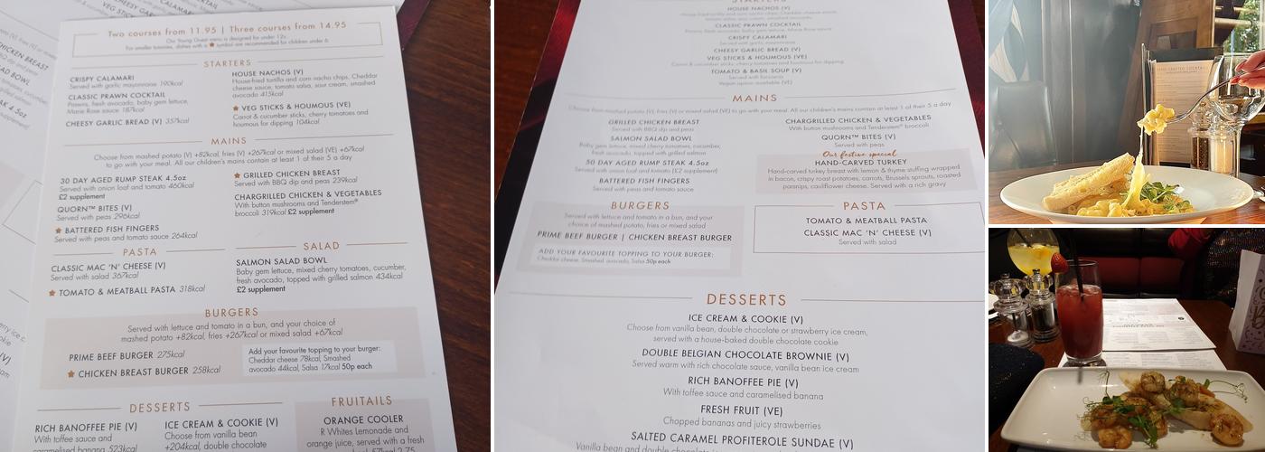 Miller & Carter Hagley Road Menu