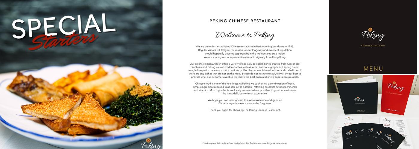 Peking Chinese Menu