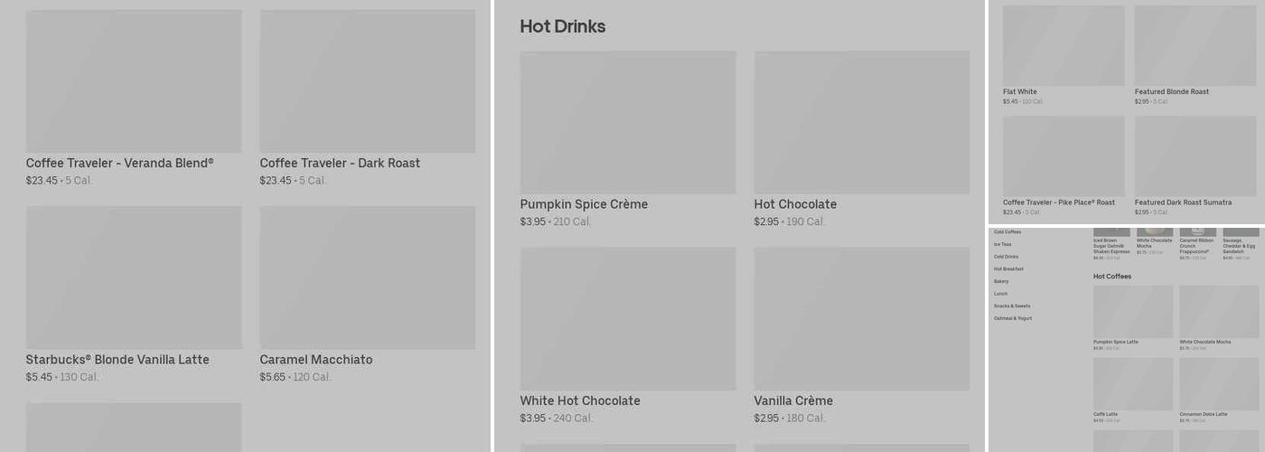 Starbucks Menu