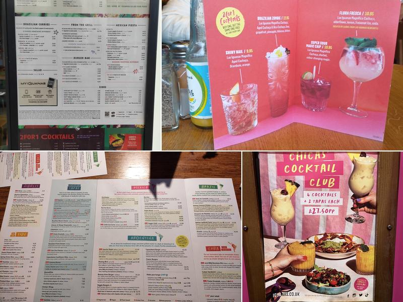 Las Iguanas - Cardiff - Mermaid Quay Menu