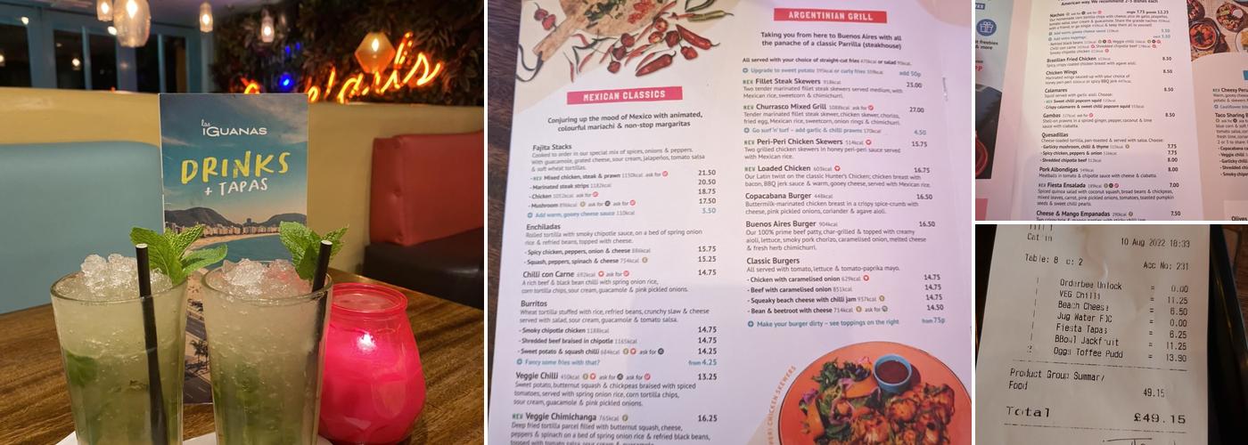 Las Iguanas - Cardiff Menu