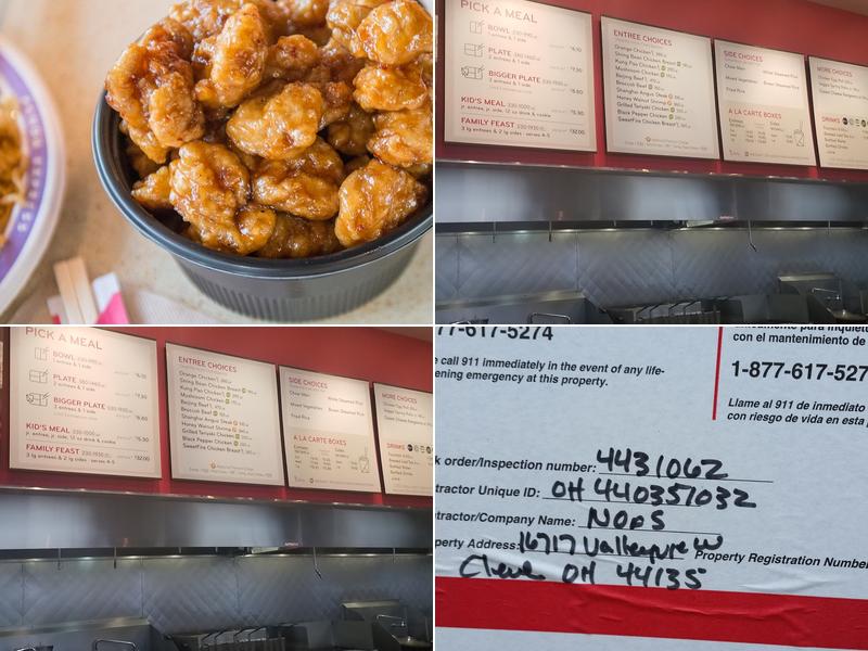 Panda Express Menu