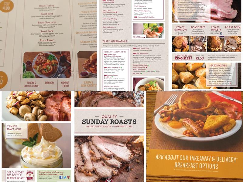 Toby Carvery Whitchurch Menu