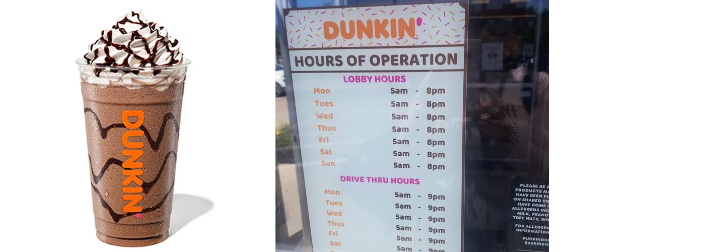 Dunkin' Menu
