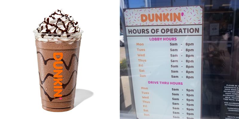 Dunkin' Menu