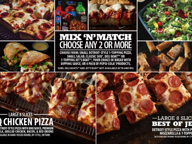 Jet's Pizza Menu