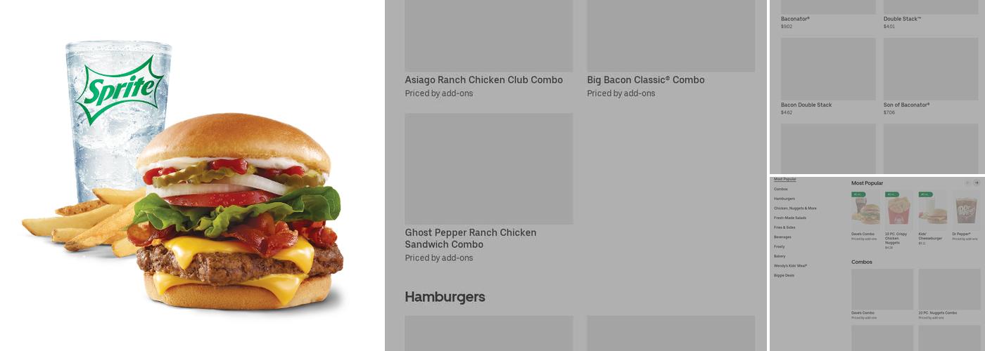Wendy's Menu