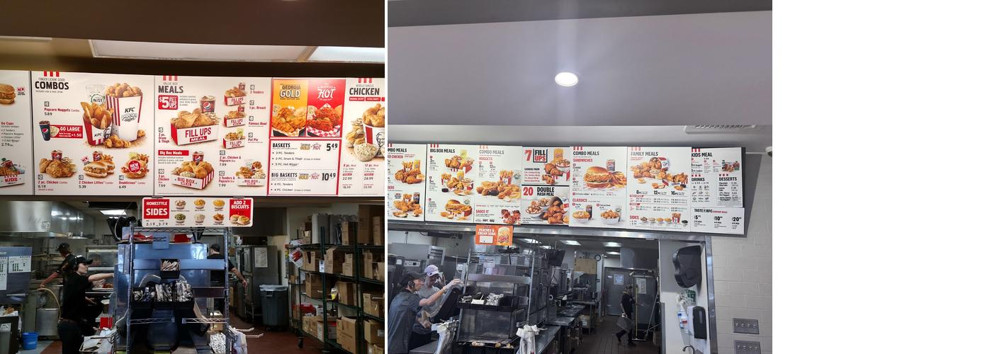 KFC Menu