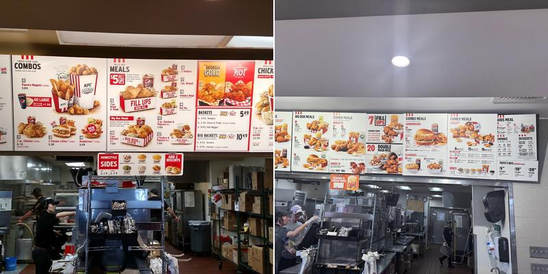 KFC Menu