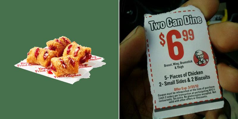KFC Menu