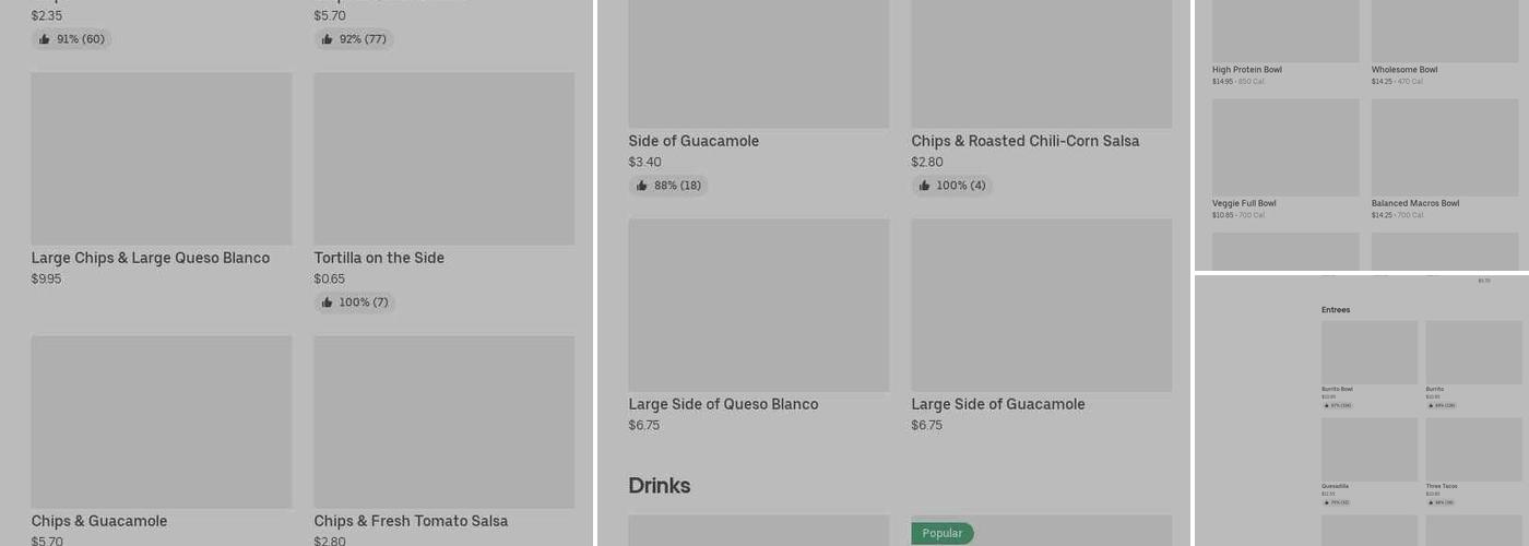 Chipotle Mexican Grill Menu