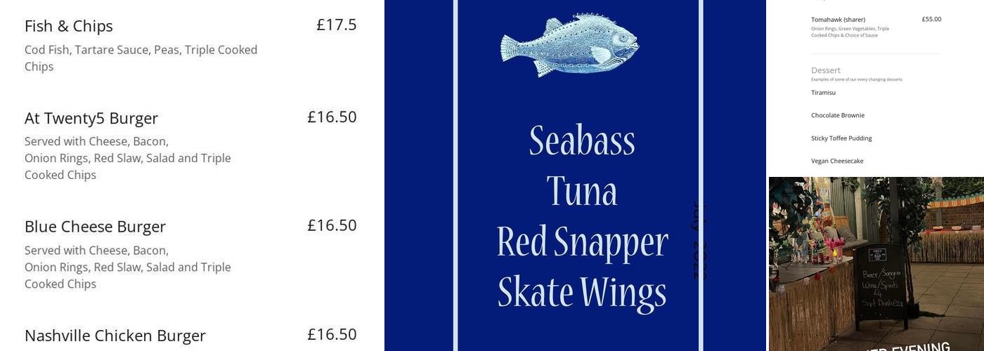 The Grill At Twenty5 Menu