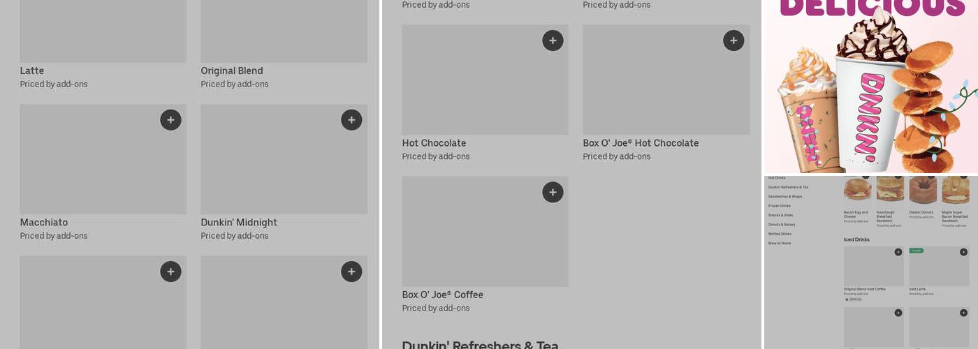 Dunkin' Menu
