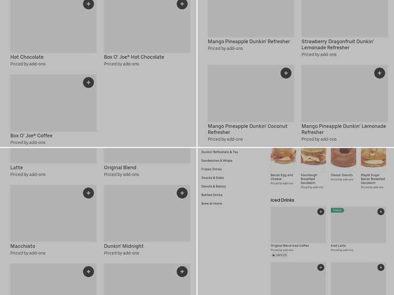 Dunkin' Menu