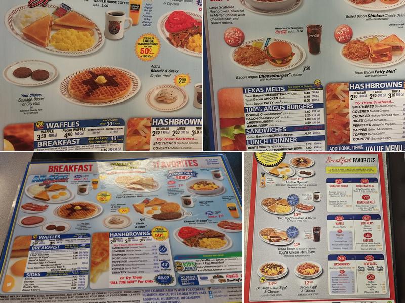 Waffle House Menu