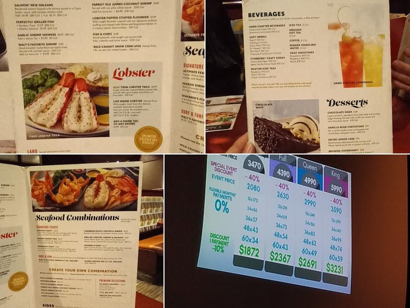 Red Lobster Menu
