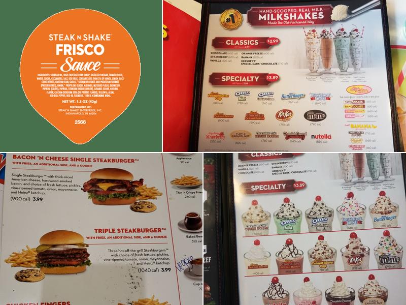 Steak 'n Shake Menu