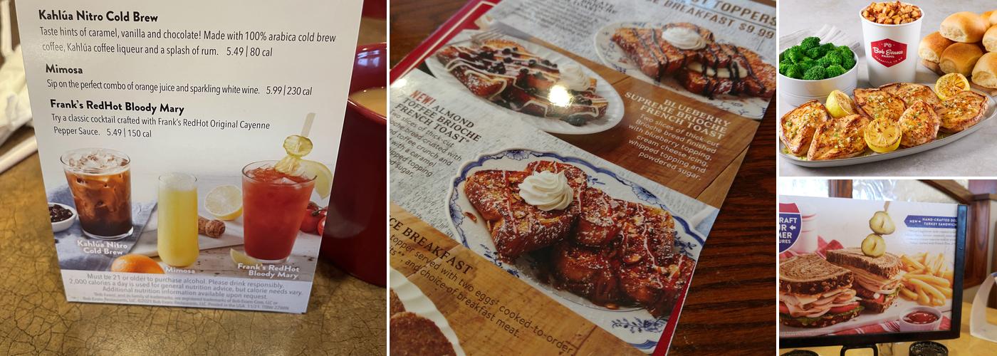 Bob Evans Menu
