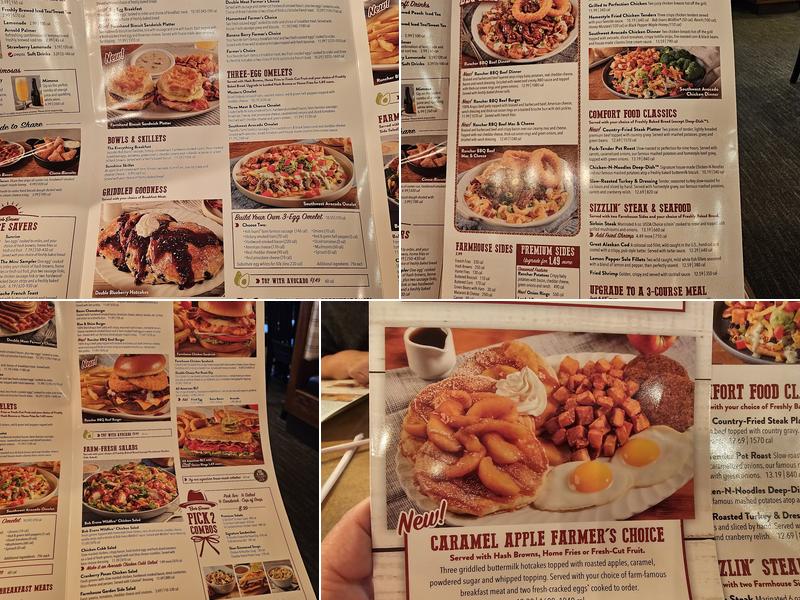 Bob Evans Menu
