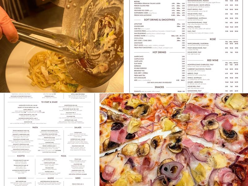 Italian Kitchen Menu