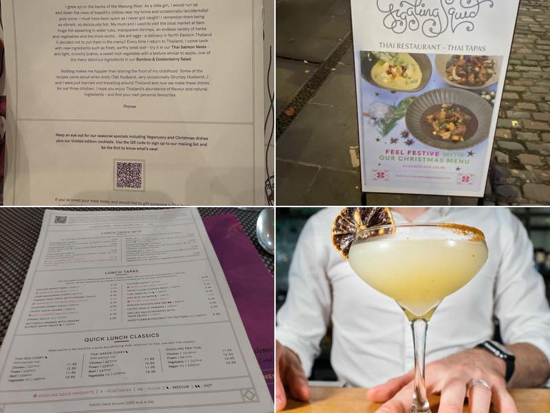 Giggling Squid - Guildford Menu