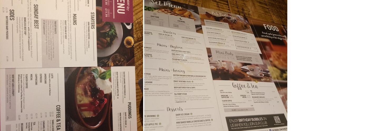 The King'S Fairway Menu