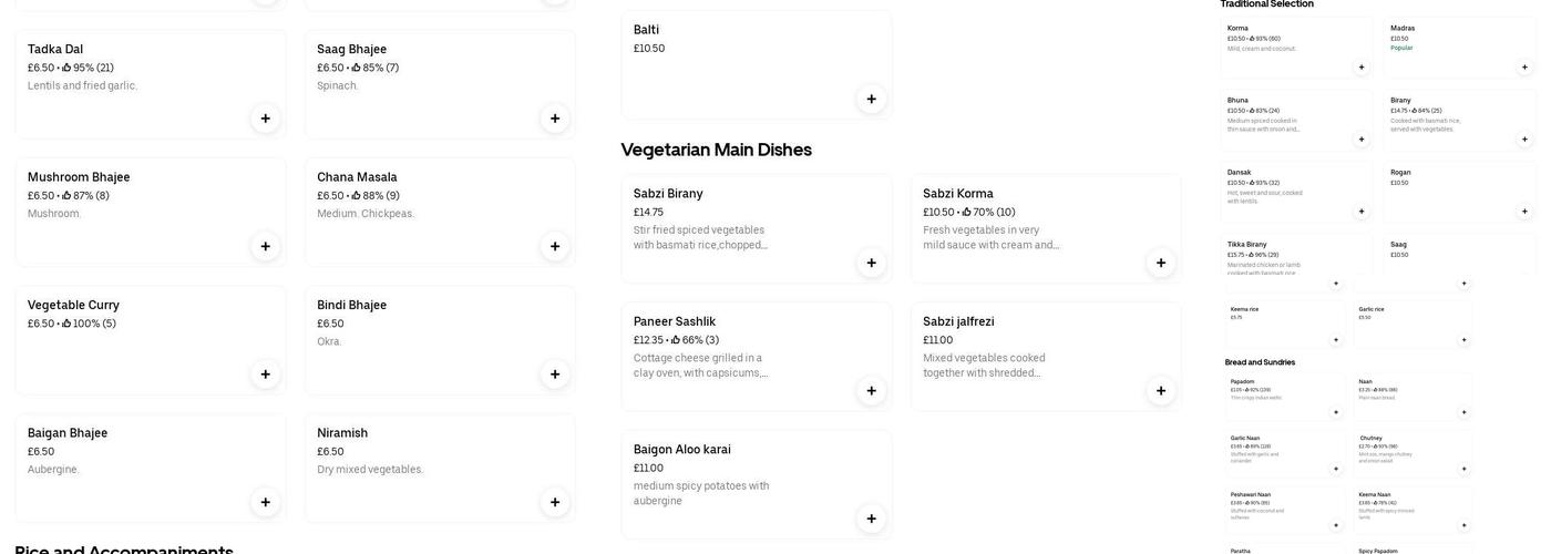 The Shahin Restaurant Menu