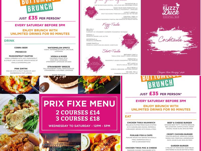 The Fuzzy Duck Cocktail Bar & Gastro Kitchen Menu