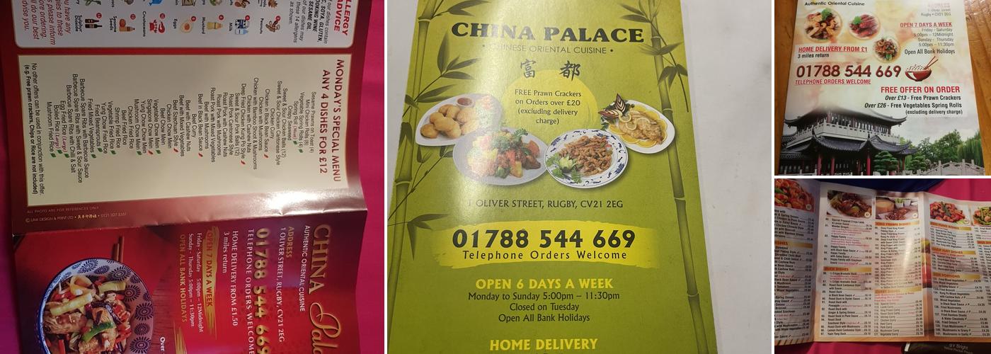 China Palace Menu