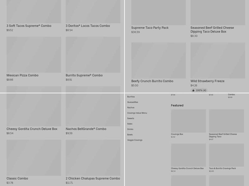 Taco Bell Menu