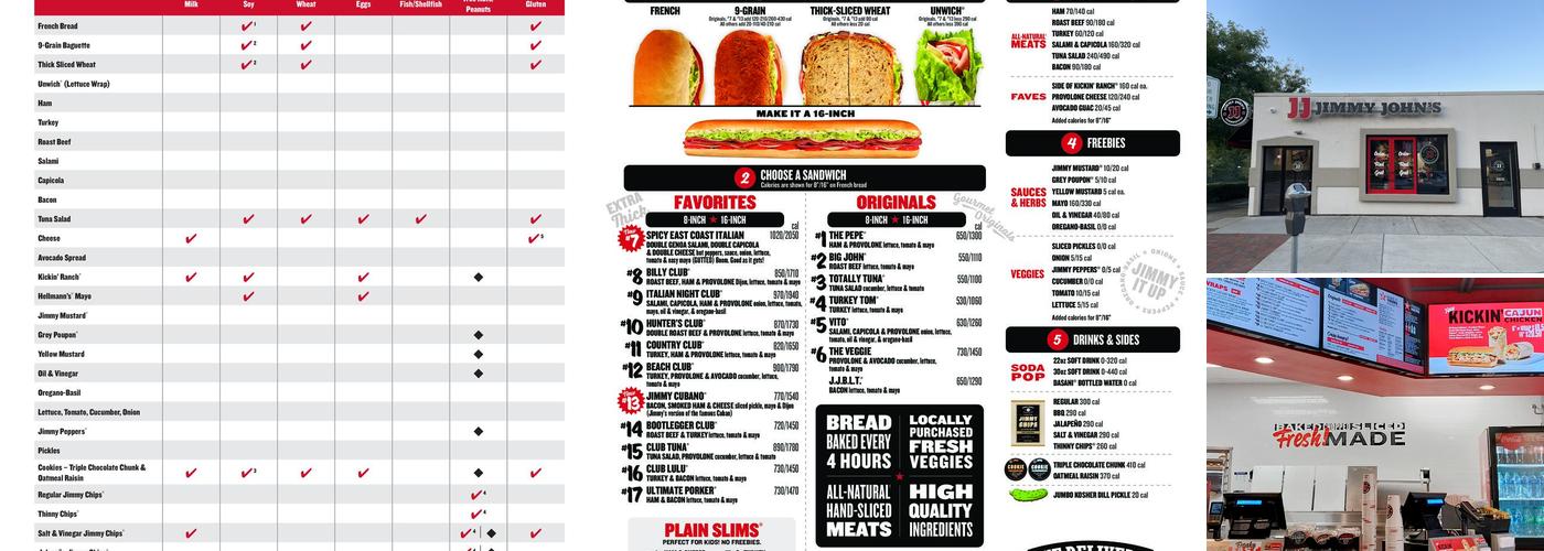 Jimmy John's Menu