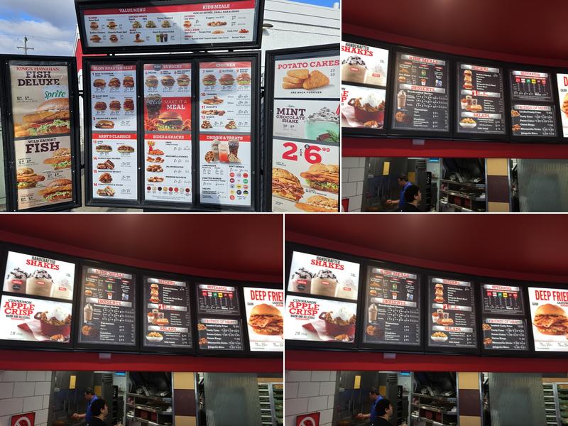 Arby's Menu