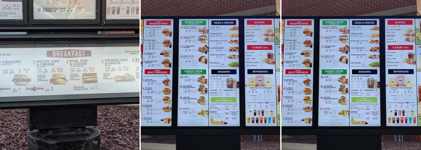 Arby's Menu