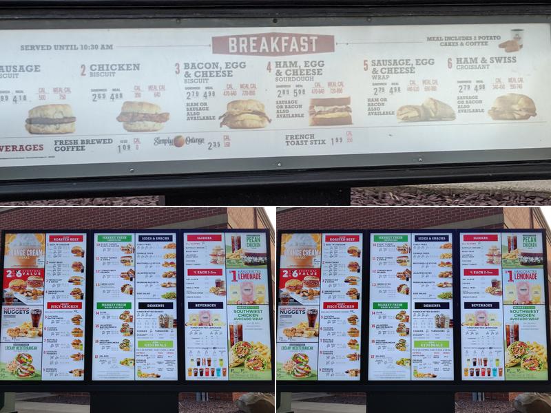 Arby's Menu