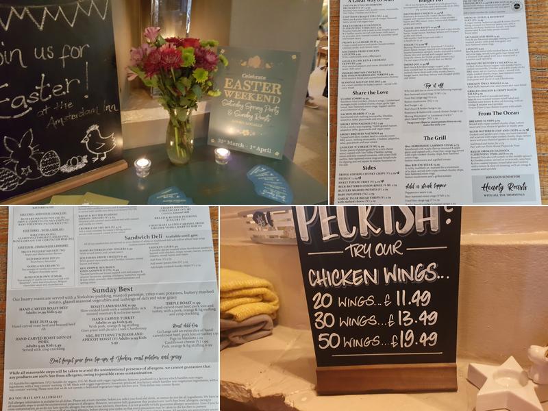 Amsterdam Inn Shoreham Menu