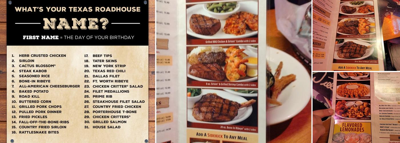 Texas Roadhouse Menu