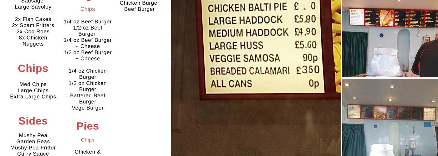 Littlehampton Fish & Chips Menu