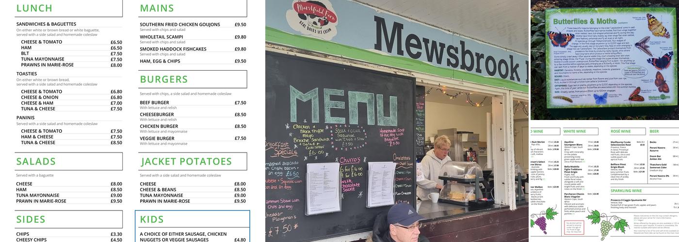 Mewsbrook Park Cafe Menu