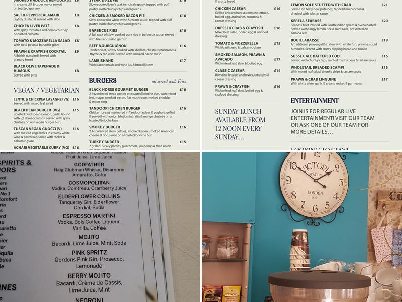 Ye Olde Black Horse, Rottingdean Menu