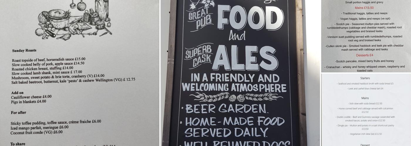 The Battle Of Trafalgar Menu