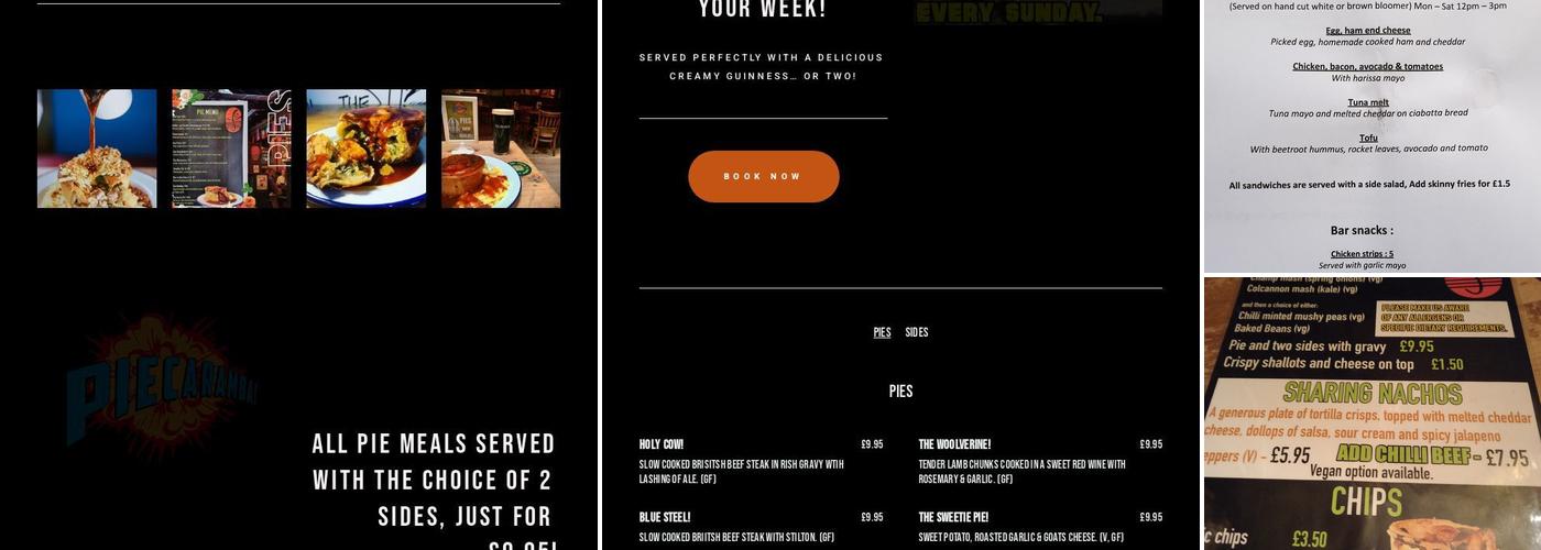 The Fiddlers Elbow Menu