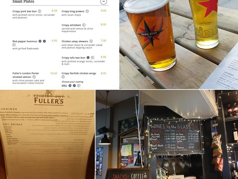 The Trinity, Borough Menu