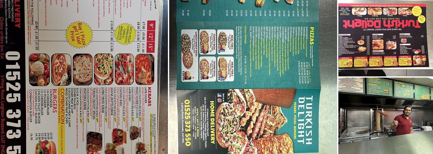 Turkish Delight Menu