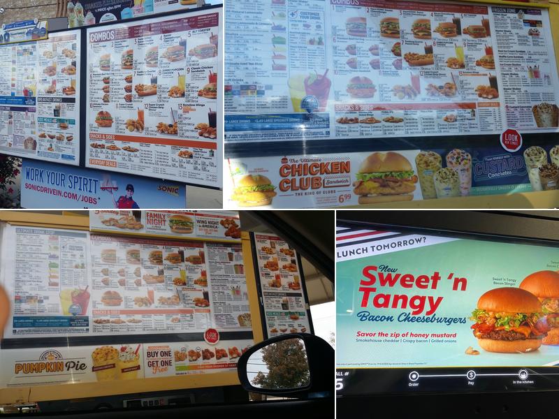 Sonic Drive-In Menu